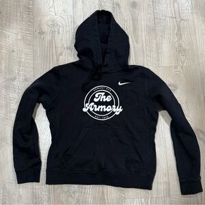 NIKE NYC Armory Black Drawstring Hoodie, Size Small